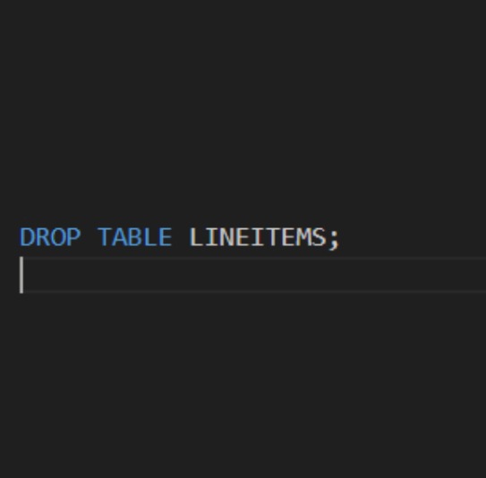 Drop Tables